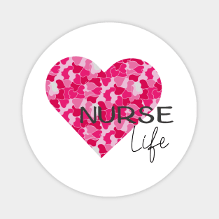 Nurse life camo harts Magnet